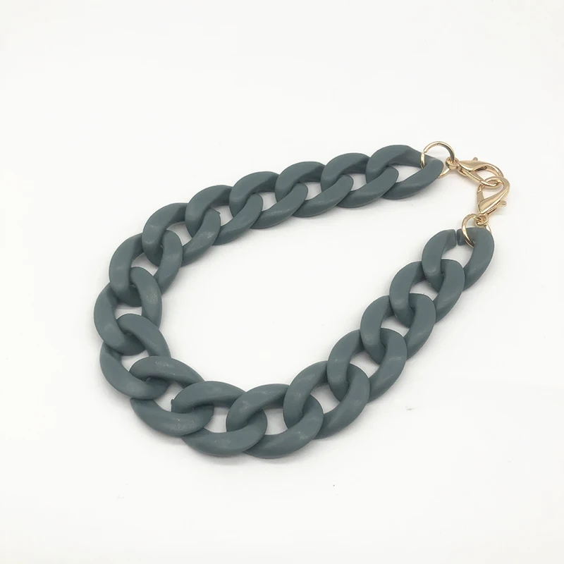 Detachable Handle Replacement Bags Strap Resin Handbag Strap Acrylic Shoulder Strap Bag Accessories Mix Color Clutch Chain New