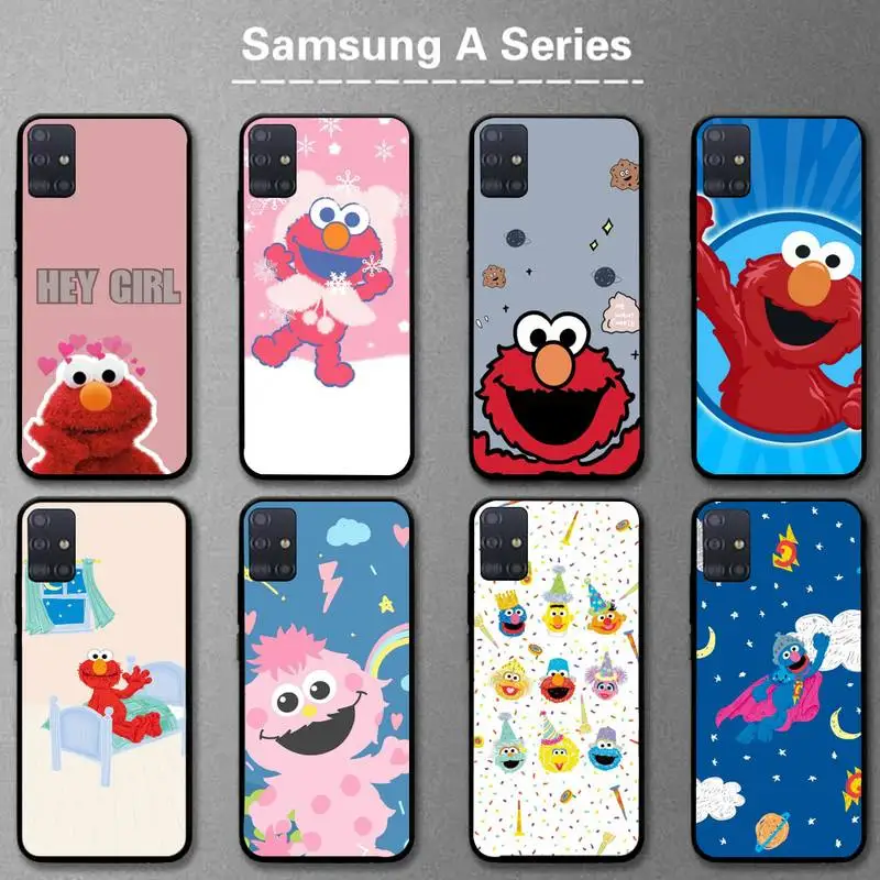 

Sesame Street Cookies Monster Elmo Phone Case For Samsung A20s A30S A31 A40 A50S A51 A70 A71 A80 5G A32 A02 Fundas Coque