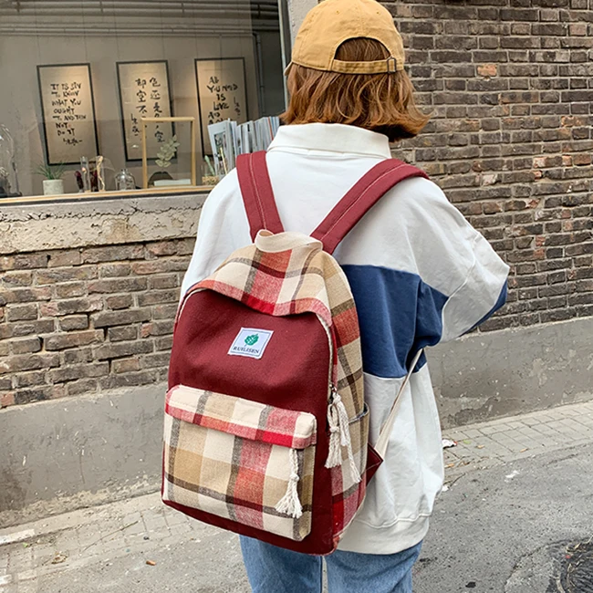 Новинка 2019 женский рюкзак ретро для студентов школьная сумка рюкзаки