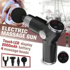 Массажер Терапевтический с 4 головками, пистолет для массажа мышц, для глубокого расслабления и похудения, 32 передачи