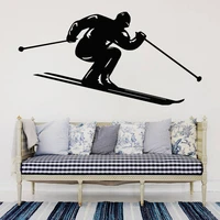 room decoration skiing wall decal ski waterproof vinyl sticker home decor for living room teens bedroom art diy mural