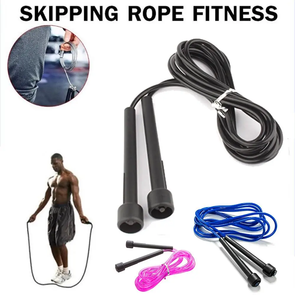 

2.5M Motions Skipping Rope Wire Rope Skipping Adjustable PVC Diamond Head Exercise Fitness Jump Rope Sport Workout Toy Portable