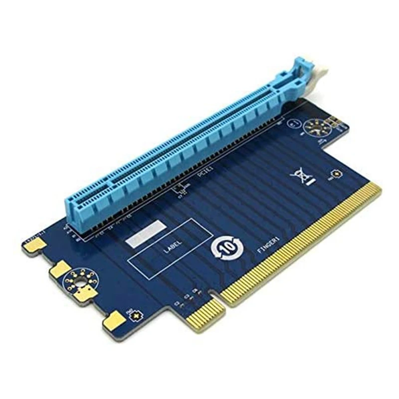PCI Express 16X карта адаптера Райзера PCI-E рулевая 90 градусов прямоугольный адаптер для