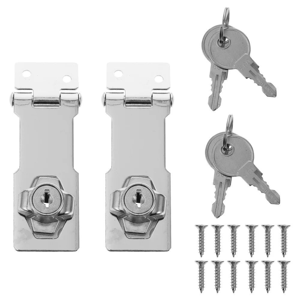 2 шт. ключом засов замки Нержавеющая сталь ручка с замок Засов для двери|Замки| |