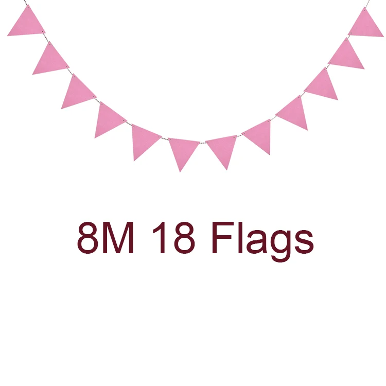 New 8 M 18 Flags Red Green Black White Valentine's Pennants Wedding Banner Bedroom Decoration Hanging Supplies | Дом и сад