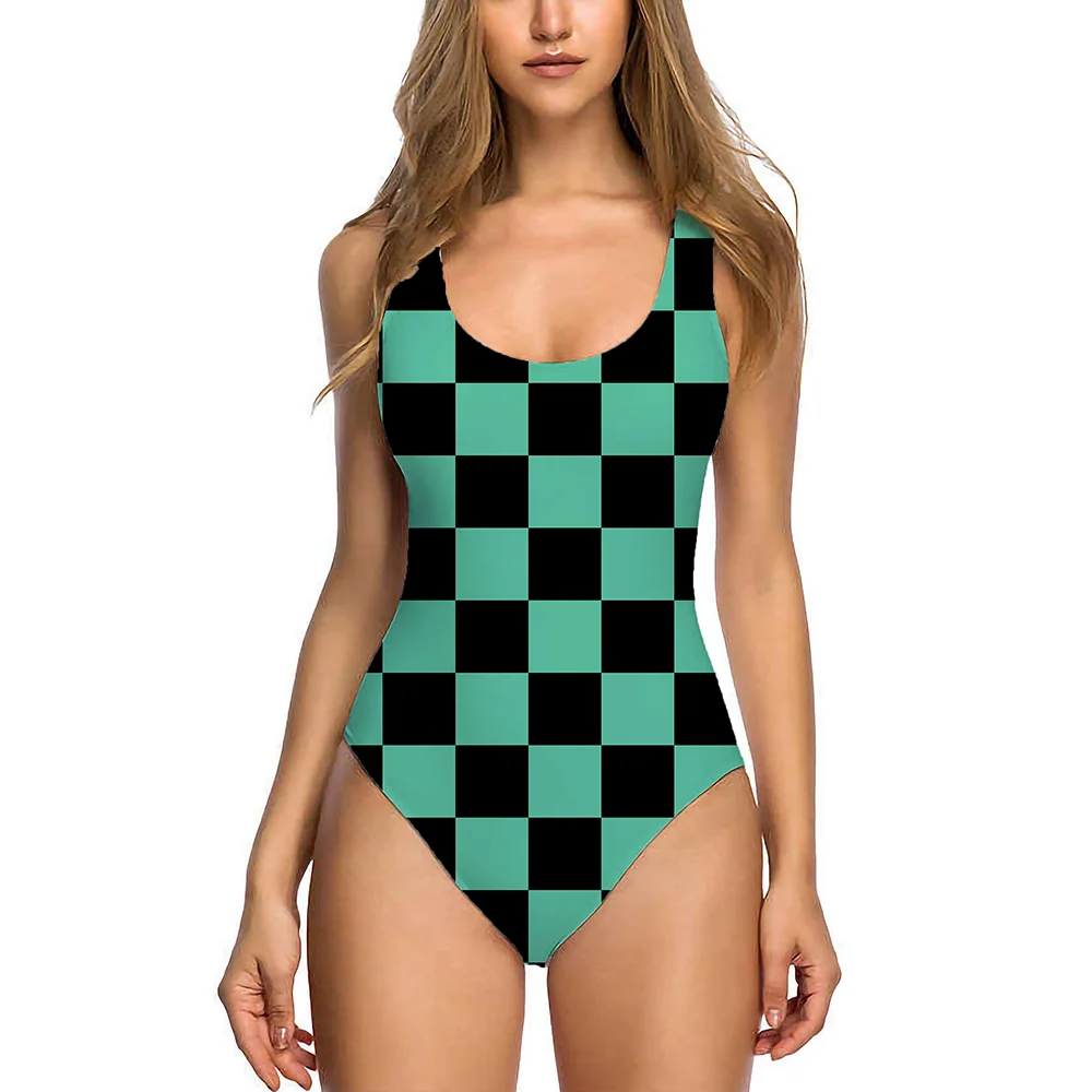 

Женский купальник, бикини с высокой талией и открытой спиной