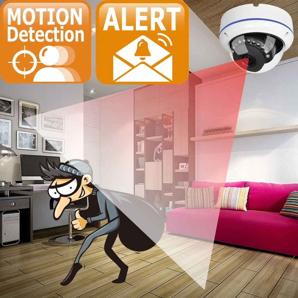 2MP Антивандальная POE IP камера Sucurity Крытая купольная наружная CCTV наблюдения ИК