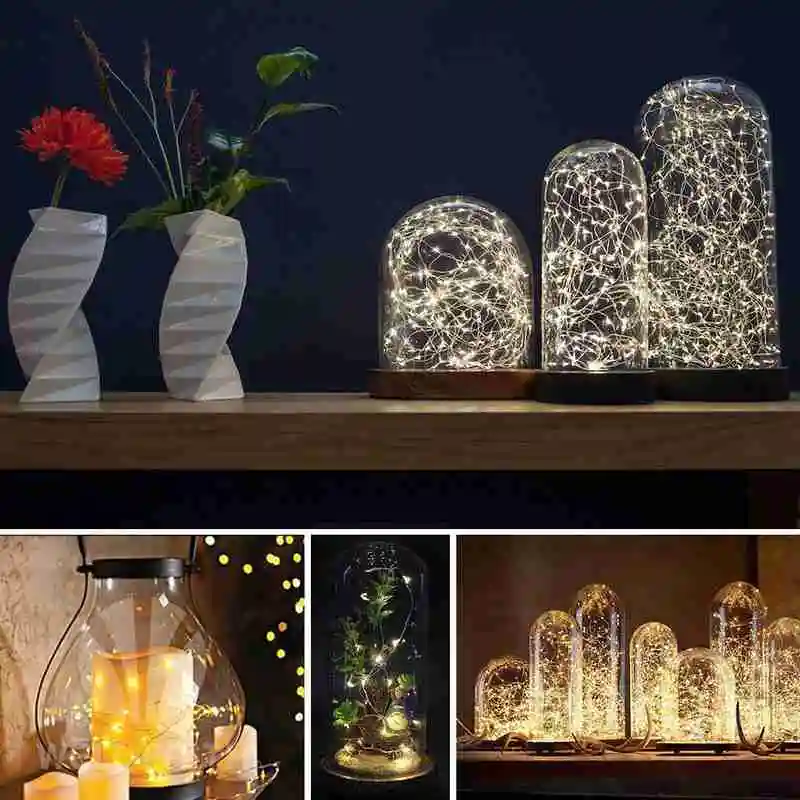 

Christmas button lights, flowers, cakes, color gift boxes, star string lights, 2 meters copper wire led string lights