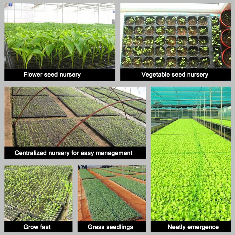 

10Pcs Seeding Tray Plastic Nursery Tray Succulent Plants Pot Seed Grow Box Tray DSS899