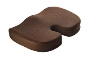 brown 50 шт. с медленным восстановлением формы U-Форма пены памяти средства ухода за кожей Шеи кресло, автомобильное сиденье бедра подушка для сидения, подушка для копчик Защитная Прокладка студенческим пакетом office стул подарок - Цвет: brown