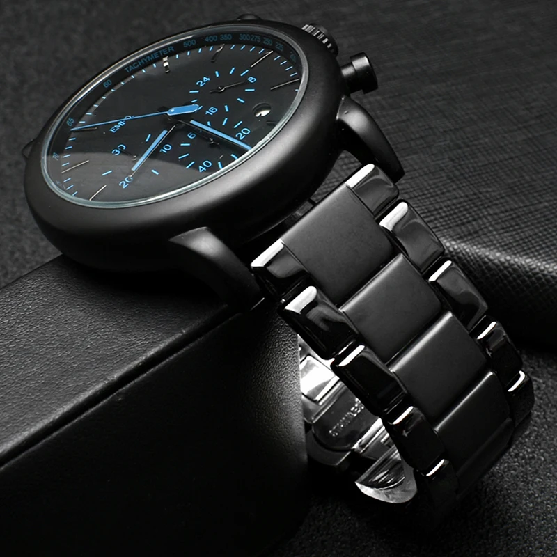 Керамический ремешок для часов huawei pro Samsung Classic gear S2 S3 20 мм 22 подходит AR1509 1507 1970 AR6007