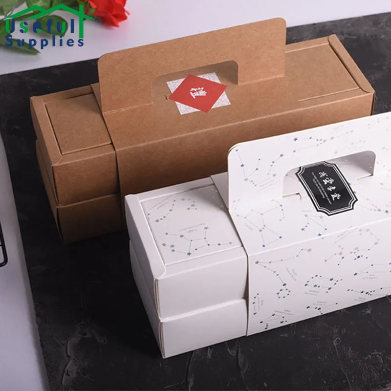 

Baking Packaging Mooncake Boxes Kraft Paper Box Bread Gift Box Baking Accessories and Tools Kitchen Utensils Sets Pastry Bags