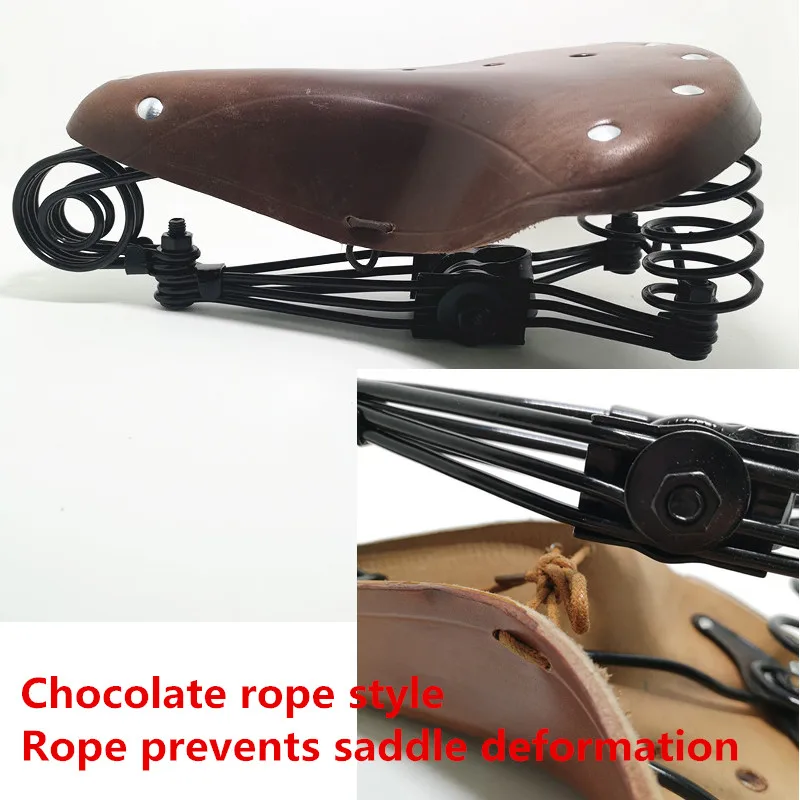 G10 New chocolate Винтажное весеннее седло в виде слона из натуральной кожи в старом стиле, велосипедное седло из натуральной кожи, TDX-5 - Цвет: G10 New chocolate