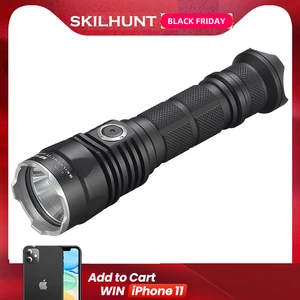 Новинка 2017, светодиодный тактический фонарик SKILHUNT S2 PRO CREE XP-L HD или HI с USB-зарядкой, 1250 люмен1100 люмен