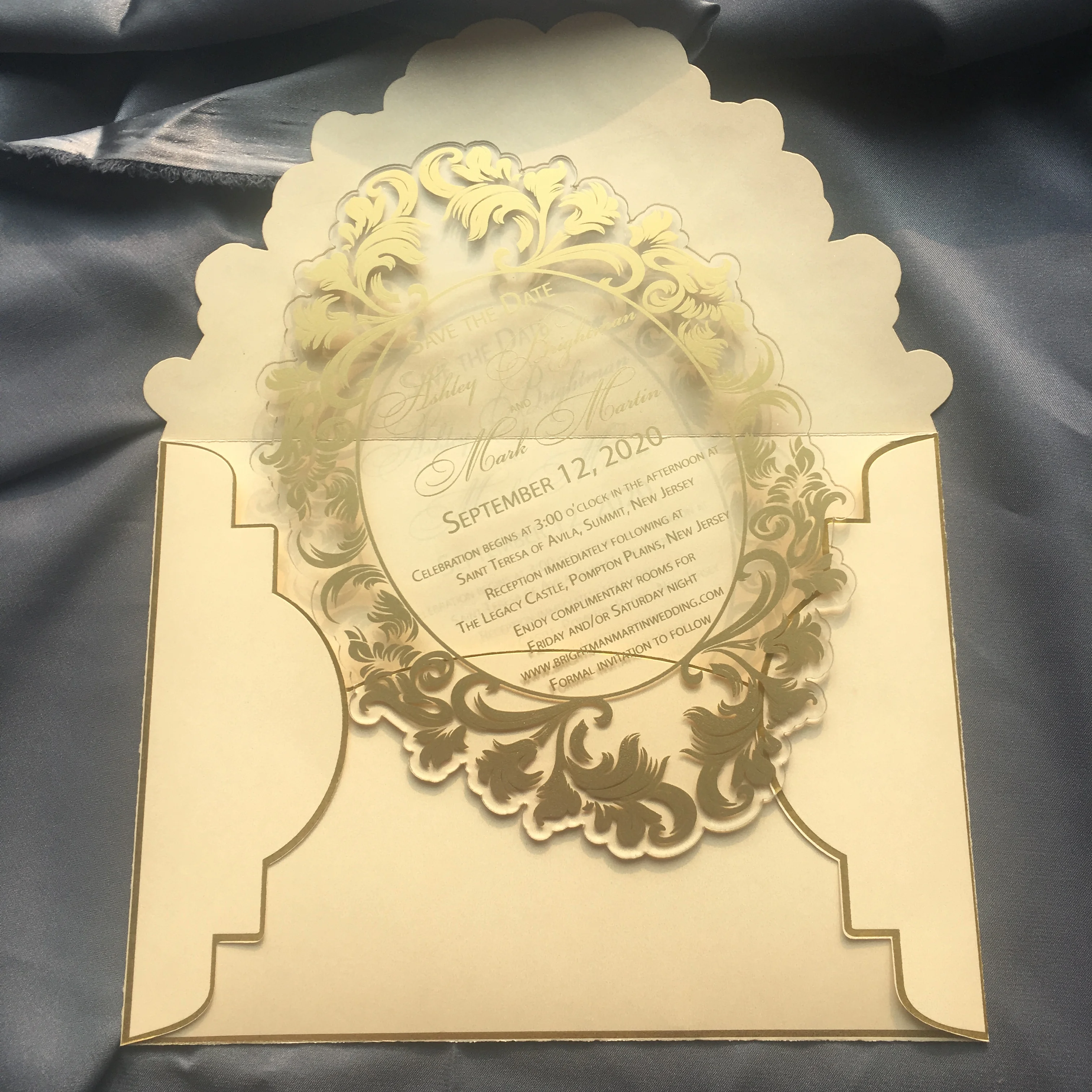 10 шт. новые элегантные золотые слова сохранить дату карты свадебные