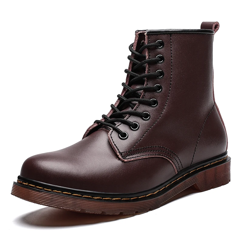 Мужские кожаные ботинки в байкерском стиле для осени и зимы 2019|Мотоциклетные