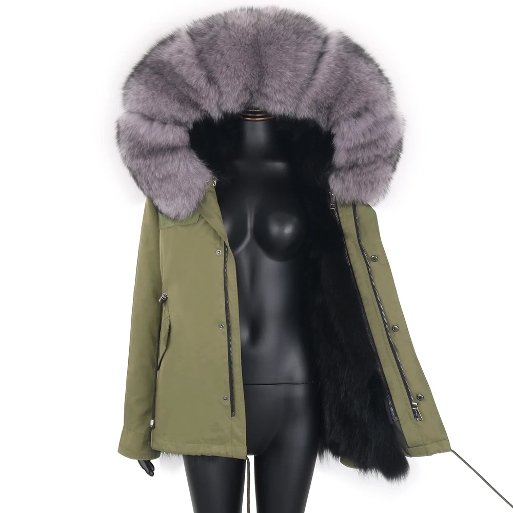 Women Winter Jacket Real Fur Coat Waterproof Parkas Ladies Outerwear Fashion Streetwear New Brand Designer Casual Clothing
