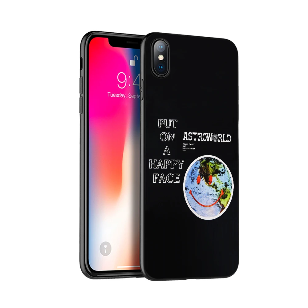 50007 Черный чехол ТПУ для iphone 5 5s se 6 6s 7 8 plus x 10 чехол силиконовый чехол для iphone XR XS 11 pro MAX чехол Трэвиса Скотта astroworld - Цвет: 50007