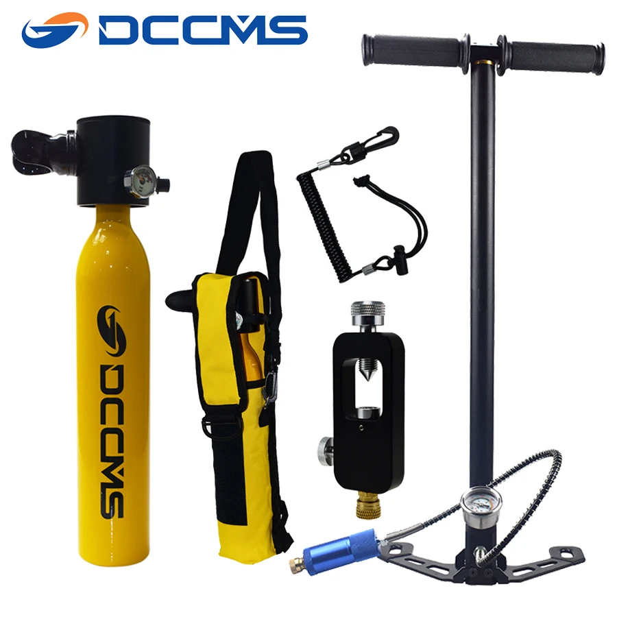 

DCCMS mini diving equipment diving oxygen tank snorkeling respirator 500ML scuba diving equipment portable diving oxygen tank