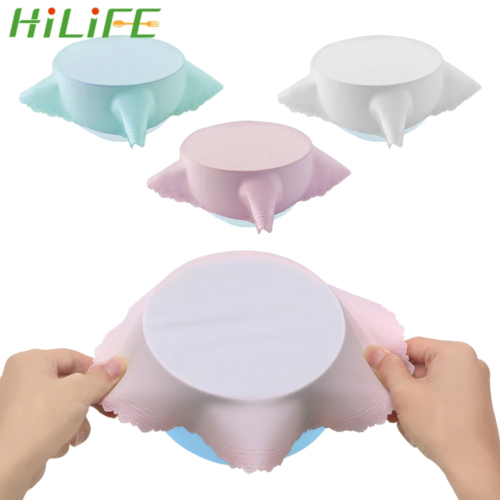 HILIFE 1 шт. Пищевая силиконовая Упаковка пищевая свежая крышка герметизация