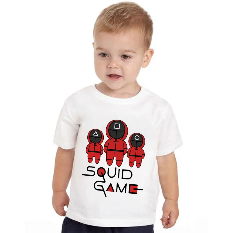 

2021 Latest Cute Anime Toddler T-Shirts Cartoon Anime Print Pattern Boys And Girls Clothes Casual Funny Short Sleeve Clothing