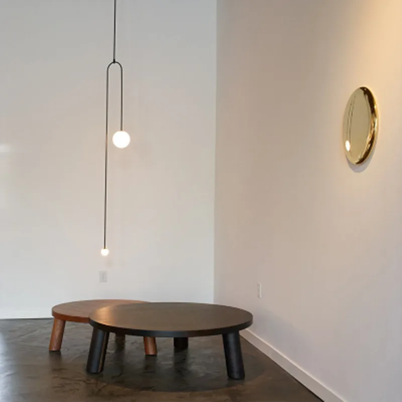 

Modern LED Pendant Lights Black Line Pendant Lamp DIY Geometric Light Fixtures For Living Room Dining Room luminaire Hanglamp