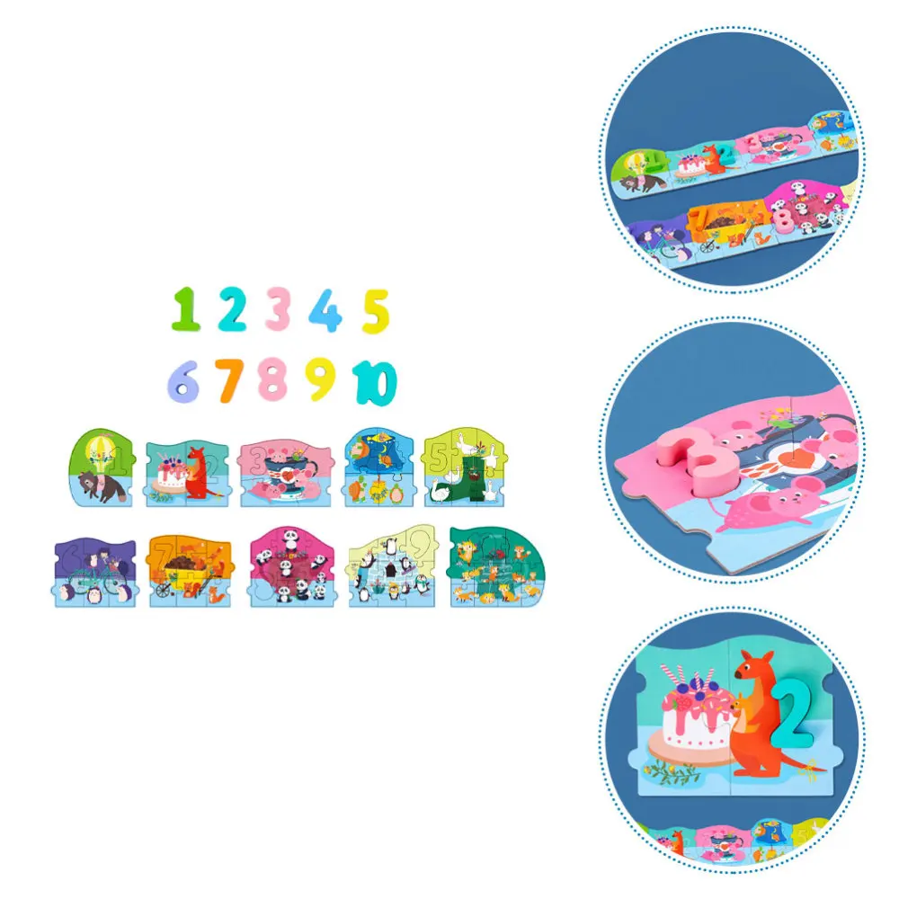 

1 Set Creative Number Jigsaw Jigsaw Puzzle Kid Puzzle Educational