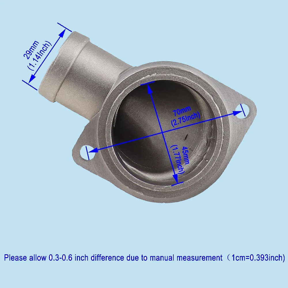 055121121F алюминиевый коннектор охлаждающей жидкости фланец для шланга Audi 100 Seat