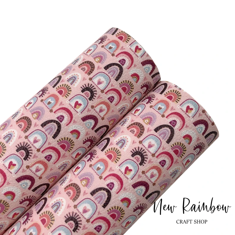 Новый Радужный лист из искусственной кожи 30 х2 2 см/A4 милый дизайн для