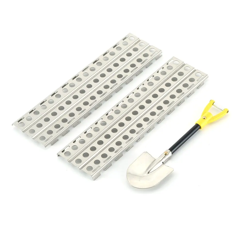 

Спасательная пластина + лопата для 1:10 дистанционного управления, альпинистский автомобиль trx4 SCX10 90046, можно соединить и удлинить, противоско...