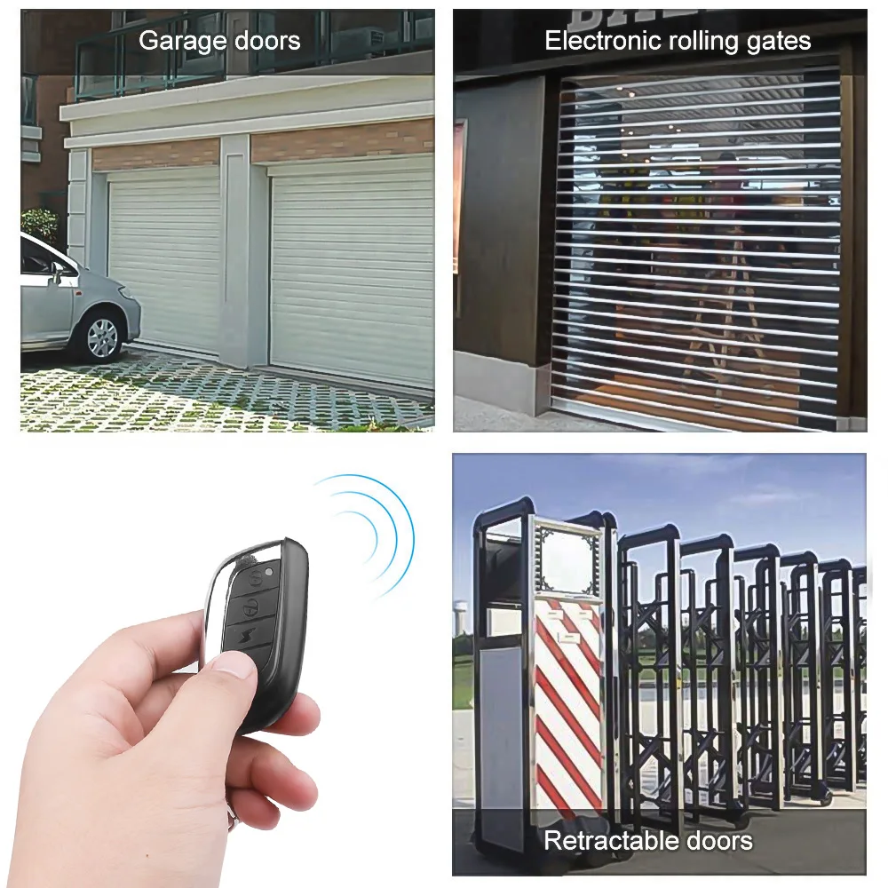 433 MHZ Duplicate 4-button Remote Control for Barrier Door Electric Gate Garage Car Alarm | Электроника