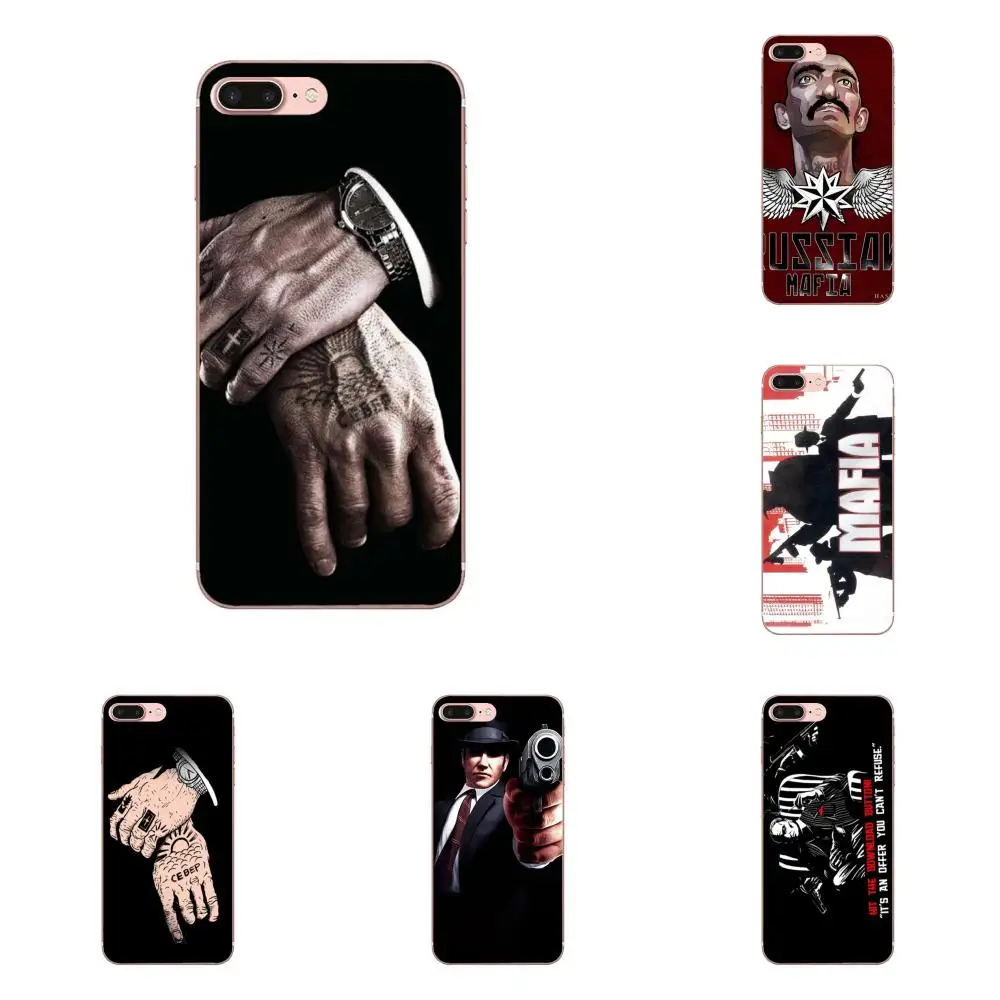 Мягкие чехлы с изображением русской мафии для Apple iPhone 4 4S 5 5C 5S SE SE2 6 6S 7 8 11 Plus Pro X XS Max