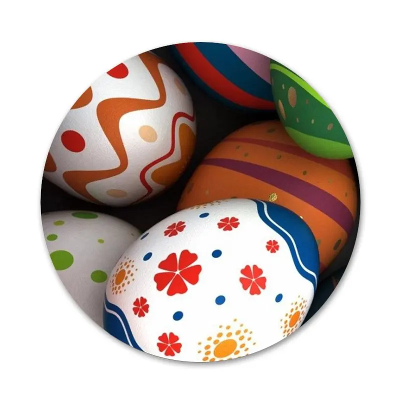 Милый Пасхальный кролик пасхальные яйца Значки для одежды рюкзака украшение