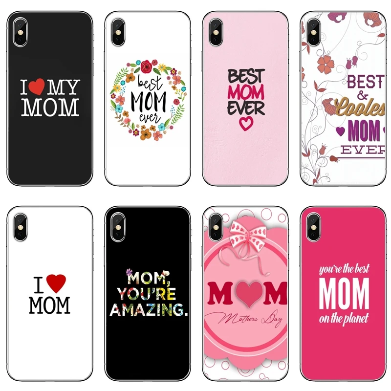 Прозрачный чехол Best Mom EVER для iPhone 11 pro XR X XS Max 8 7 6s plus SE 5s 5c iPod Touch 5 6 | Мобильные