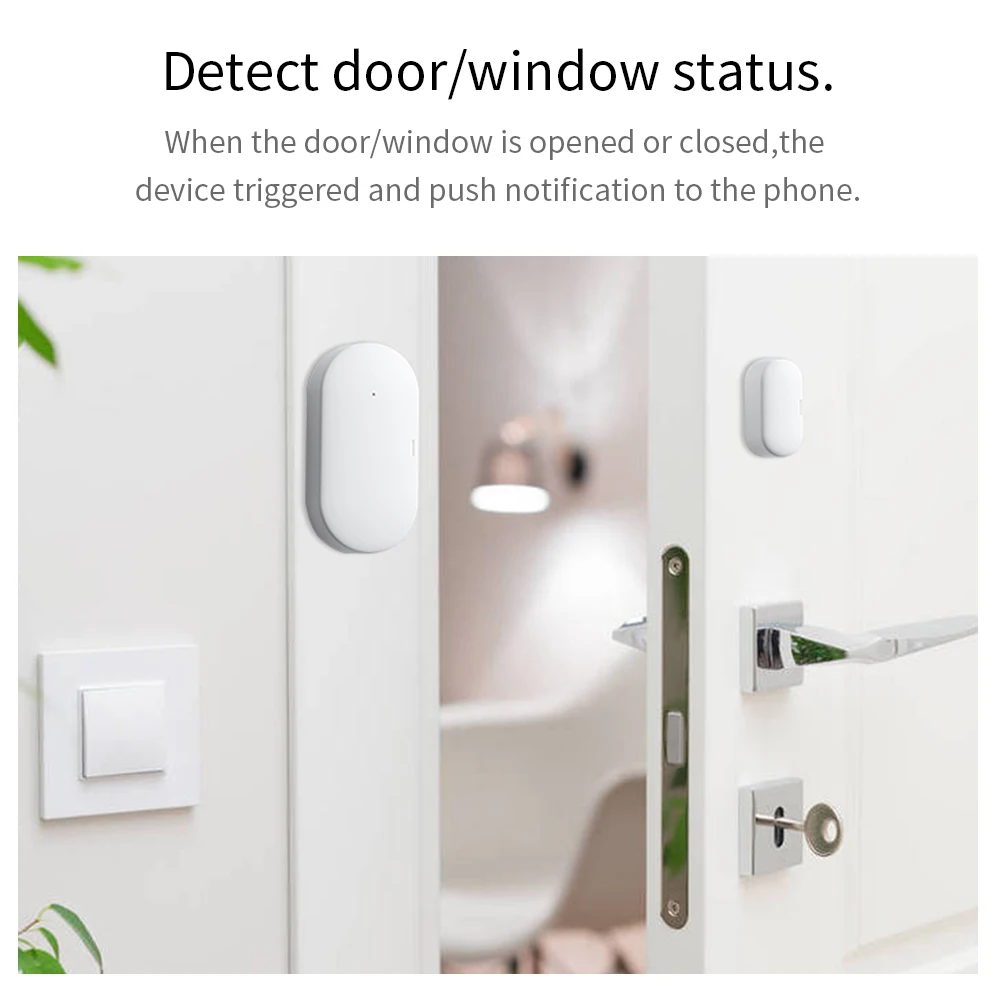 Датчик контактов для дверей и окон Tuya Smart ZigBee беспроводной детектор