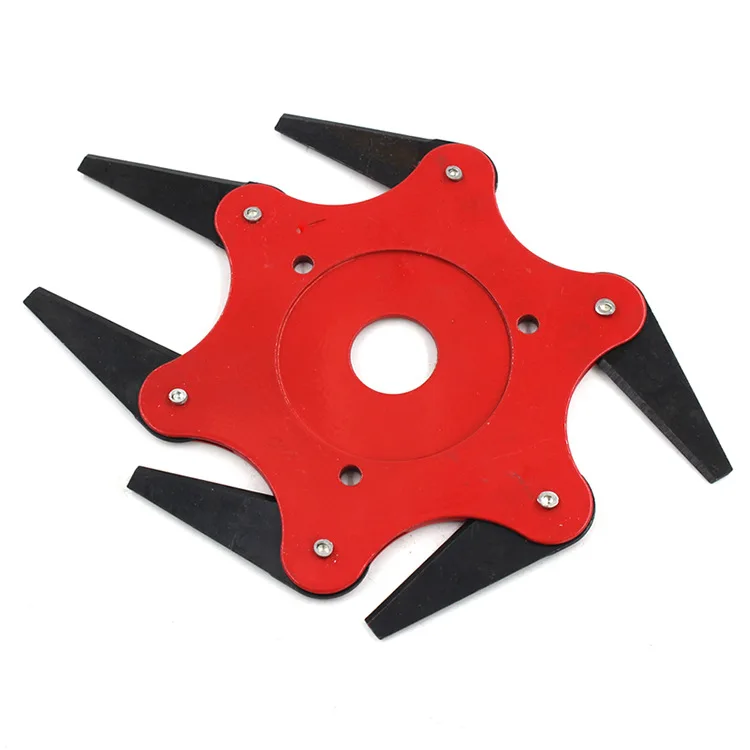 

6 лезвий, головка резака, триммер для травы, щетка 65Mn для травы, режущая головка, садовый электроинструмент, аксессуары для газонокосилки