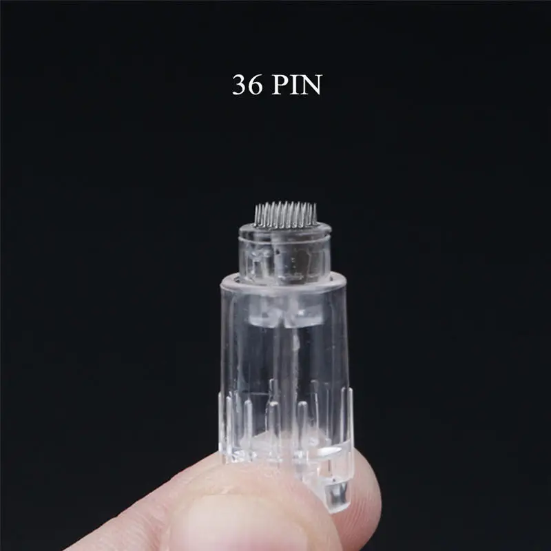 36pin 1 шт 9/2/36-контактный Титан Nano Порты и разъёмы Dermapen иглы картридж острые наконечники для Электрический Уход за лицом чистое устройство инструменты советы - Цвет: 36pin