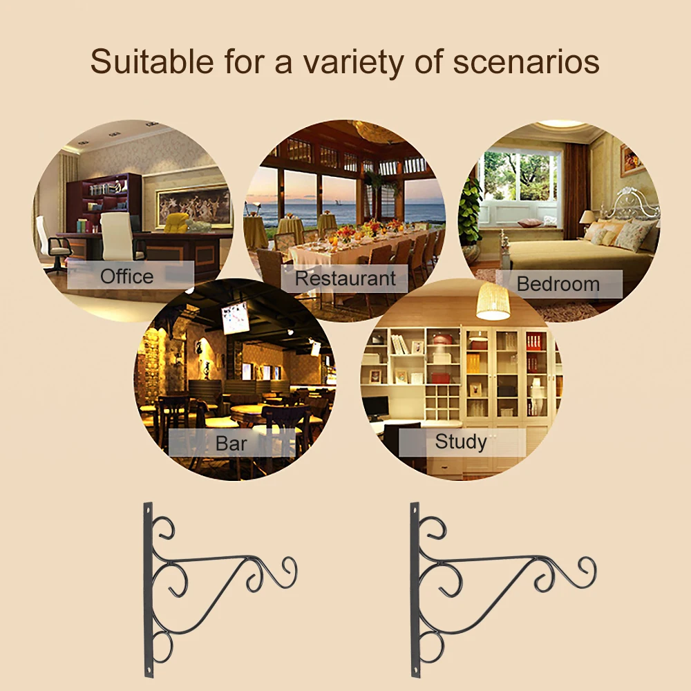 2 шт./компл. настенная стандартная подставка в европейском стиле железная для