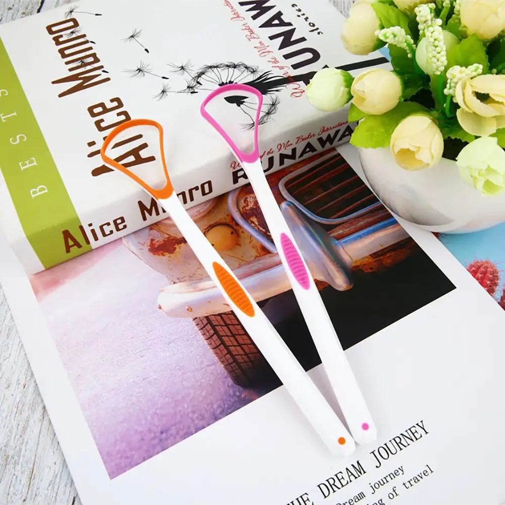 2 шт. портативная щетка для чистки языка мягкий скребок зубная нить уход за зубами