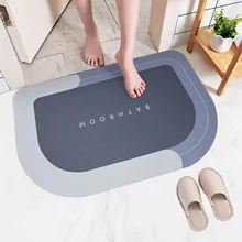 Bath Mat Super Absorbent Non Slip Diatom Mud Bathroom Rug Quick Drying Bath Shower Rug Entrance Door Mats Home Decoration Rug