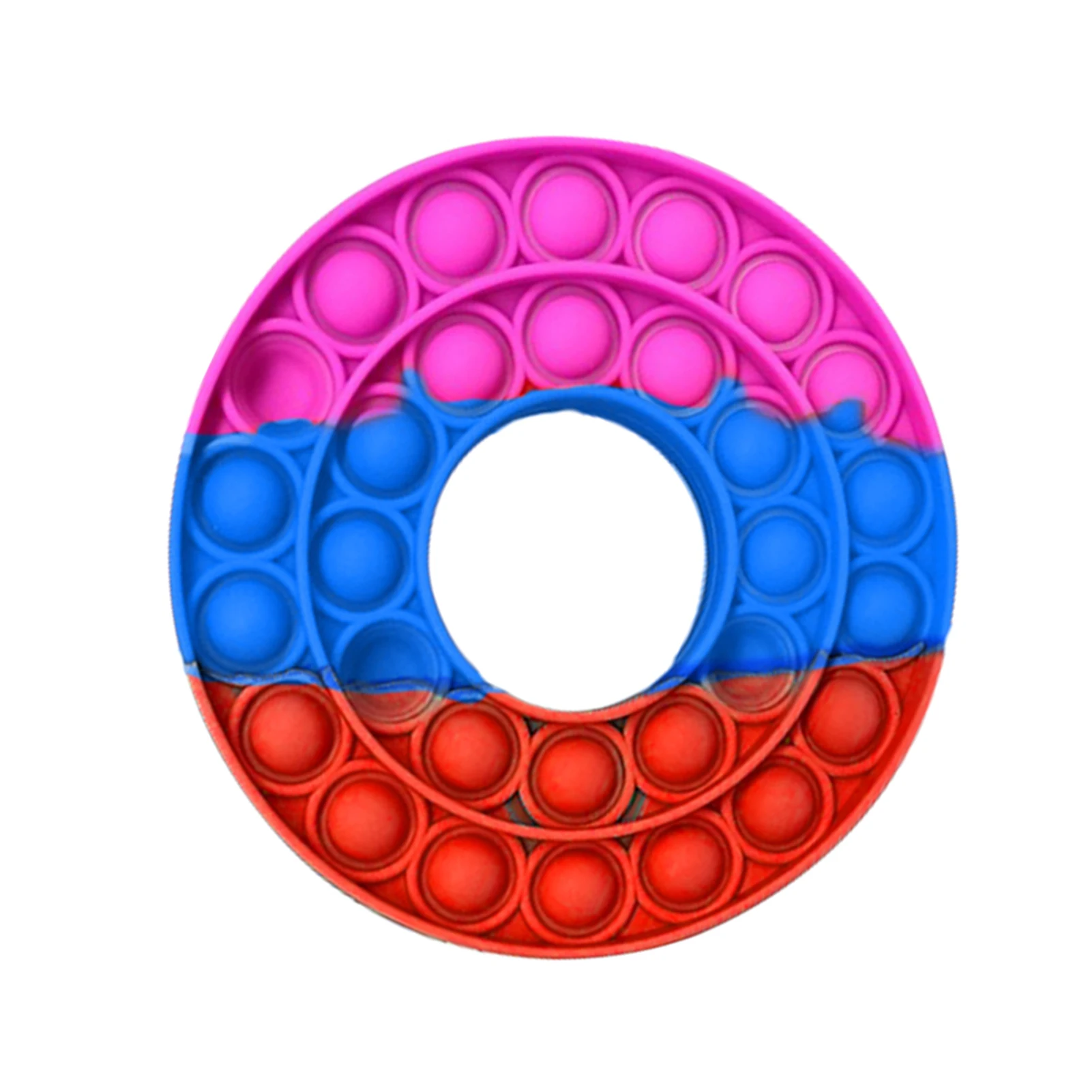 

Doughnut Shaped Non-toxic Stress Relief Squeeze Hand Toy Bubble Sensory Toys For Children Adults