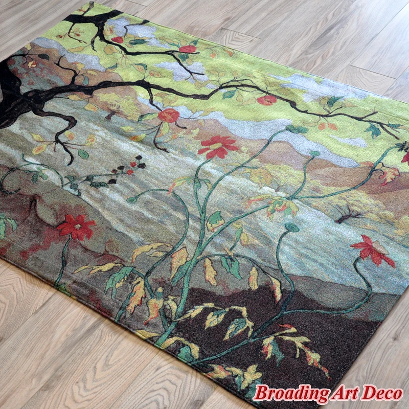 Яблочное дерево жаккардовый ткать искусство гобелен настенный домашний