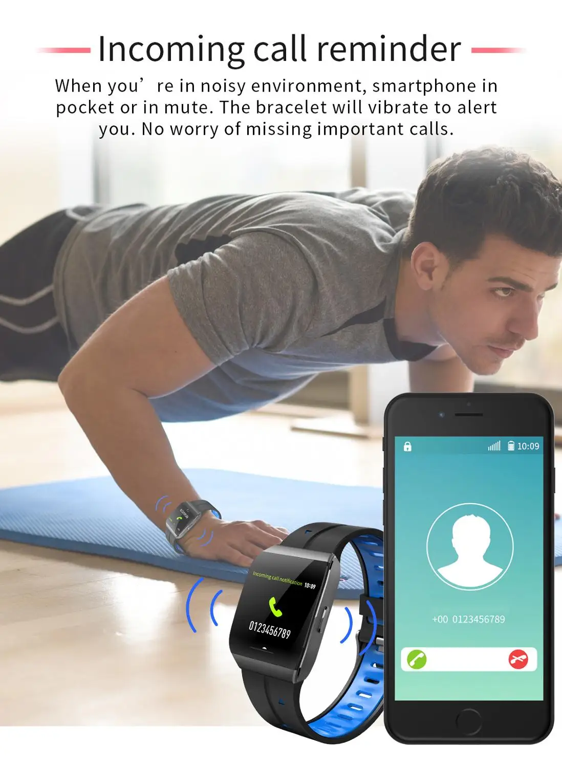 Smart watch men and women Bluetooth 5.0 smart foreign trade multi-function heart rate measurement Android iOS | Электроника