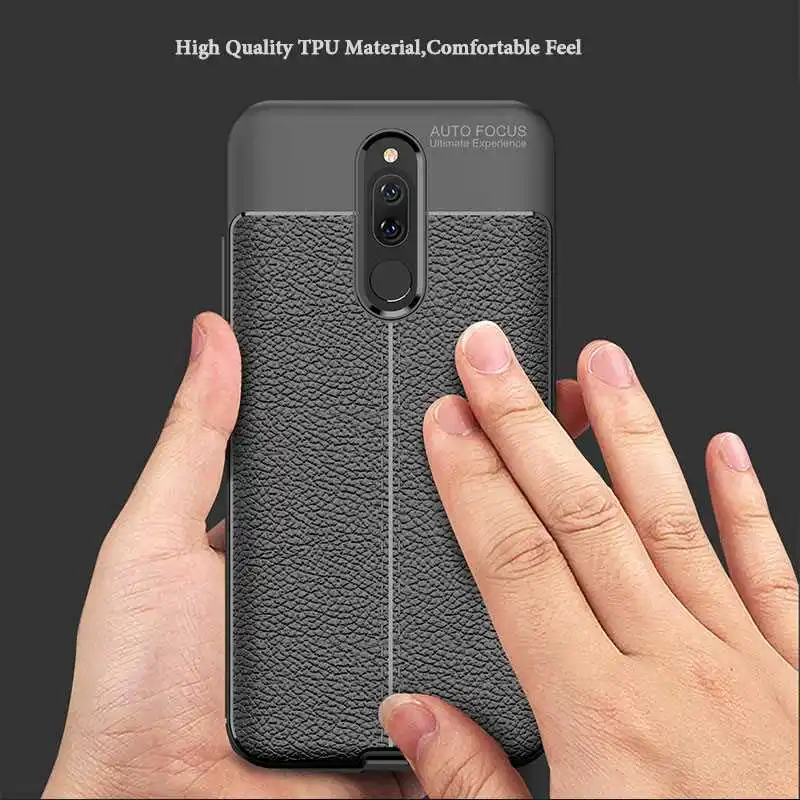 Ударопрочный чехол Mokoemi с личи мягкий 6 2 дюйма для Xiaomi Redmi 8 мобильного телефона |