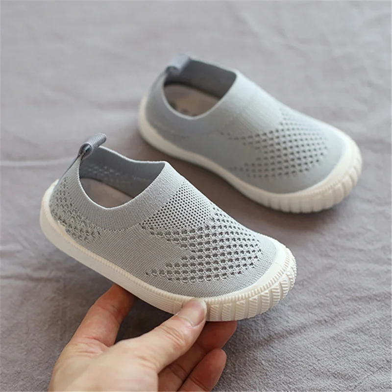 Детская обувь для первых шагов дышащая малышей Повседневная сетчатая девочек и