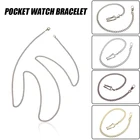 Цепочка для карманных часов, бронзоваясеребряная, 5 цветов