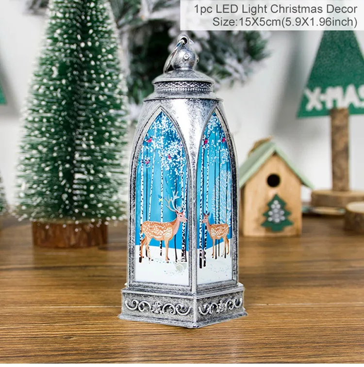 Christmas Light Украшения со светодиодами Рождество свет Рождественские украшения для украшения дома рождественские аксессуары Navidad счастливый год - Цвет: Christmas Light