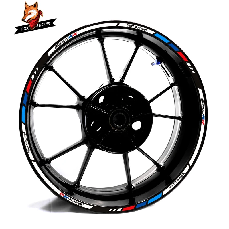 

Motorcycle Decal Suitable for BMW Motorrad 1000r 1000RR Wheel Hub Sticker Waterproof Wheel Front and Rear Wheel Double-sided