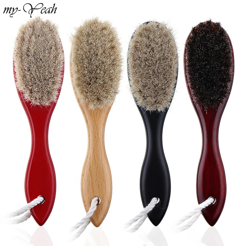 4 цвета Мужская щетка для бритья лошадь щетина лицевая шея волос гребень