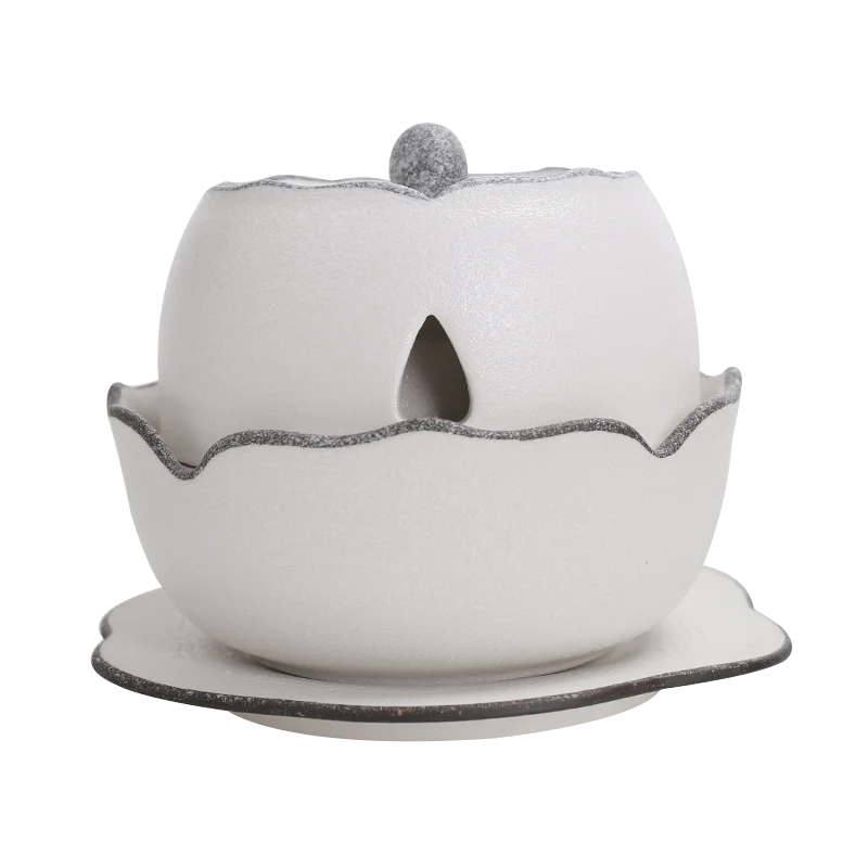 

White Incense Burner Small Eletric Ceramic Aroma Incense Burner Smoke Aromatherapy Queimador De Incenso Incense Burners BG50IB